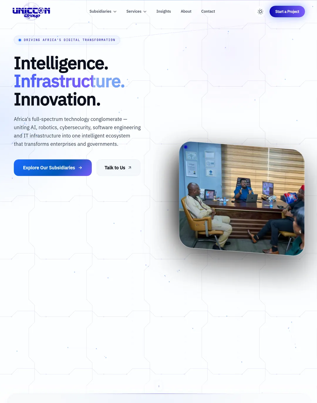 The UNICCON Group website